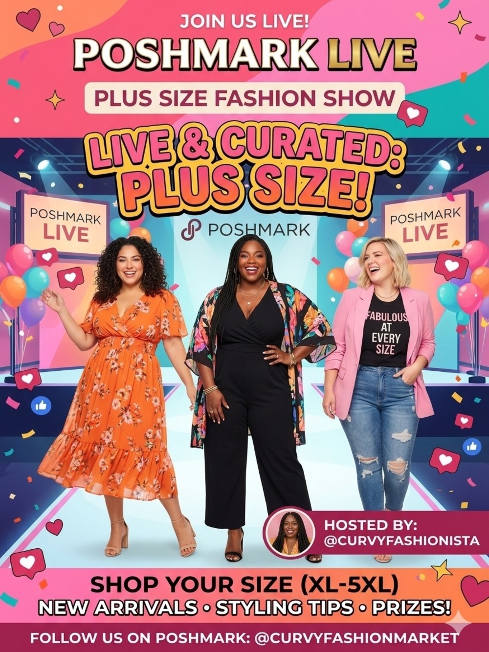 Poshmark Live Plus Size Fashion Show